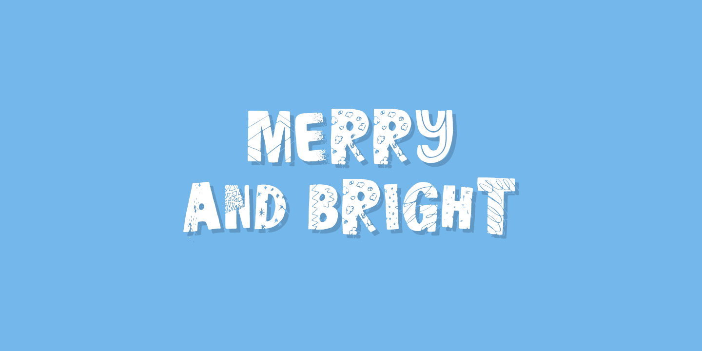Example font Winter Delight #8
